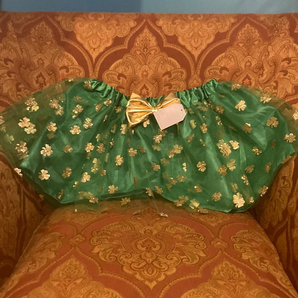 Claire’s St. Patrick’s Day skirt